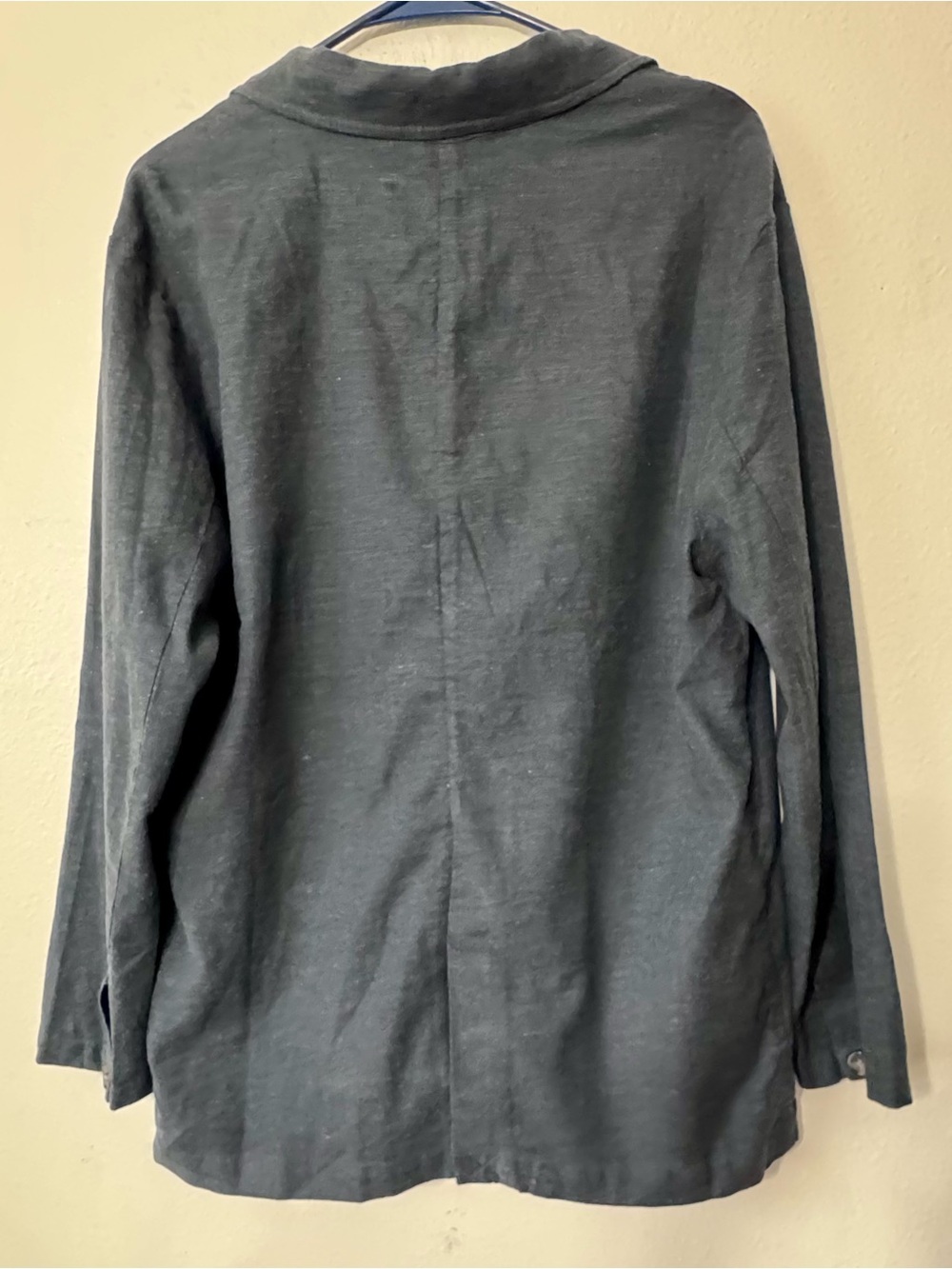 Marine Layer Flora Hemp Blazer Navy Size M NWT $168 MSRP - Picture 6 of 6